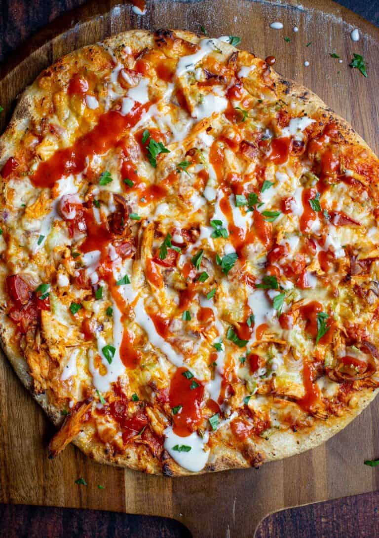 Smoked Buffalo Chicken Pizza Recipe Vindulge