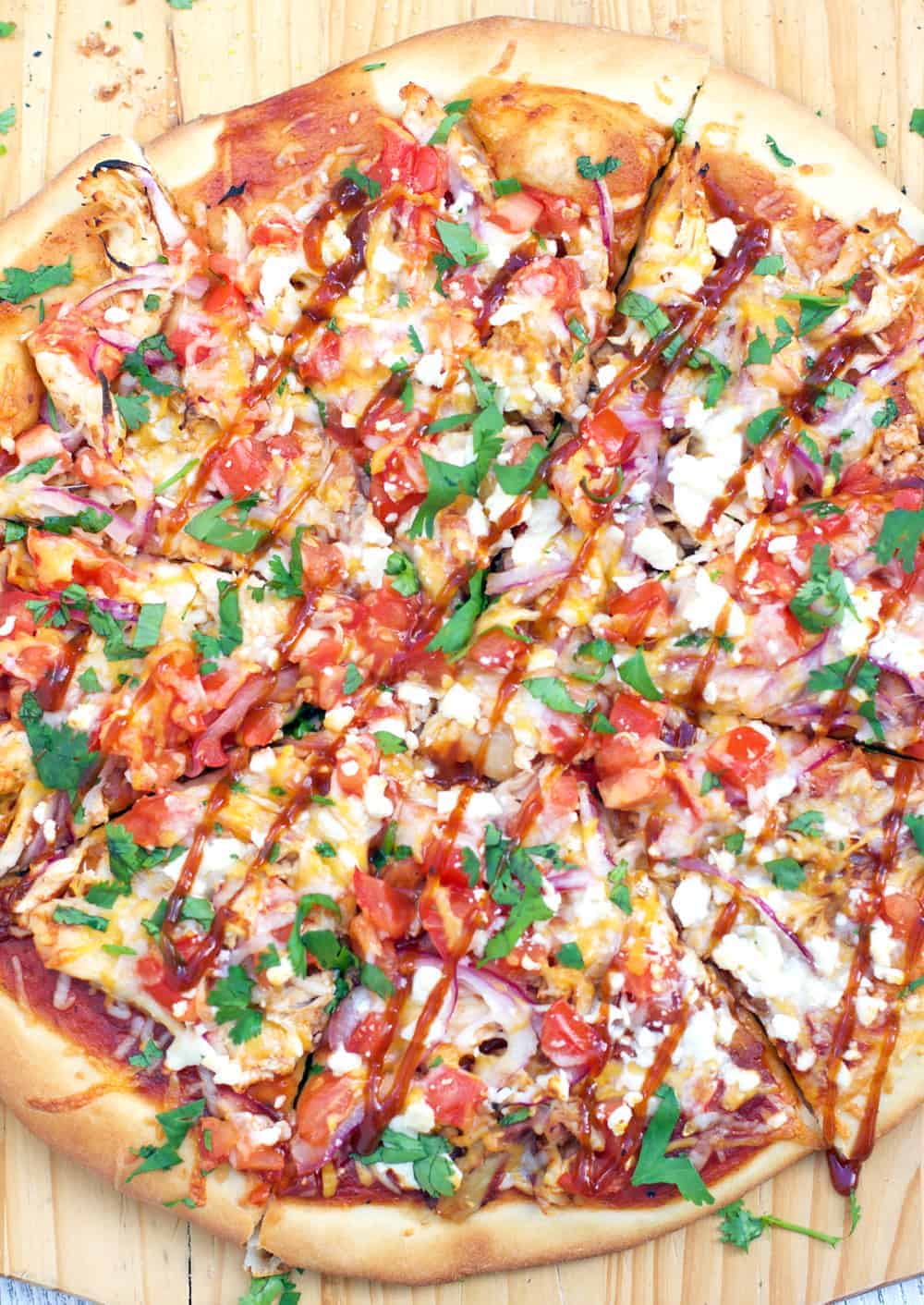 BBQ Chicken Skillet Pizza For Two - Homemade In The Kitchen