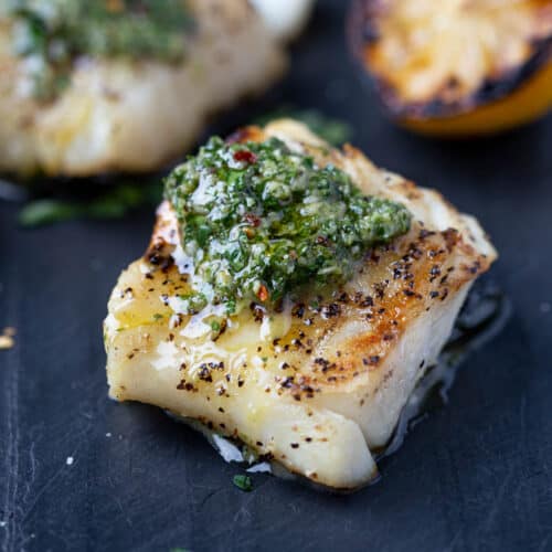 Grilled Cod with Chimichurri Sauce - Vindulge