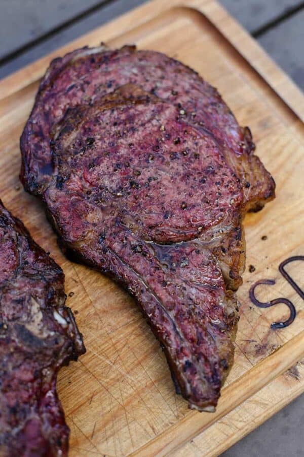 Perfect Reverse Sear Smoked Ribeye Steaks Recipe Vindulge 0242