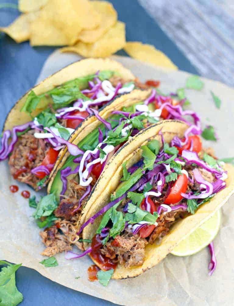 Leftover Smoked Pulled Pork Tacos Vindulge