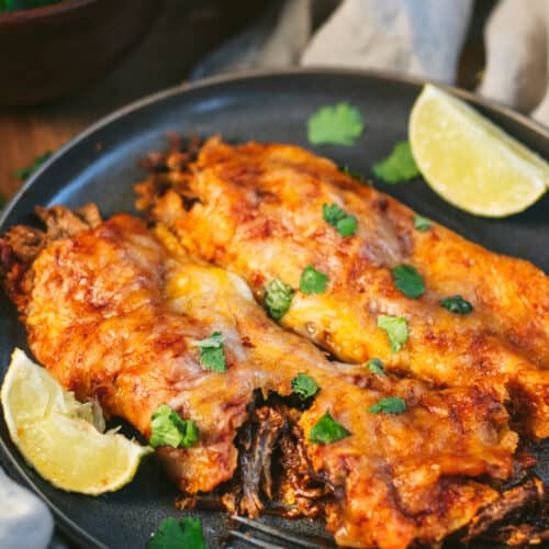 Smoked Pulled Pork Enchiladas - Vindulge