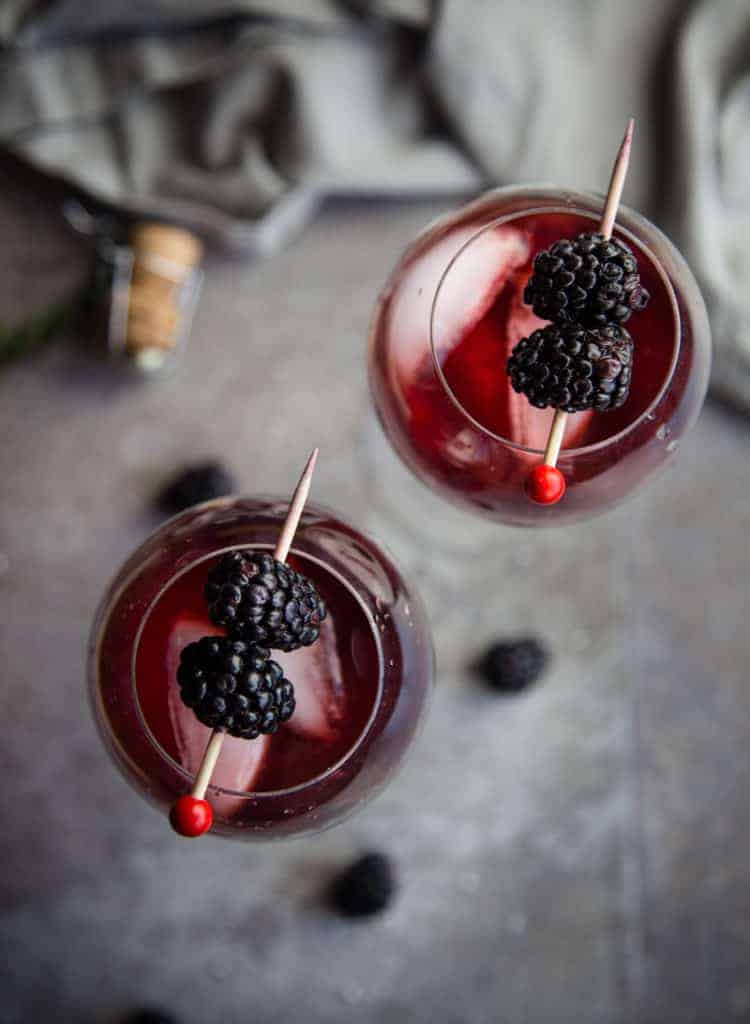 Blackberry Aperol Spritz Cocktail Recipe -- Inspired by the Classic