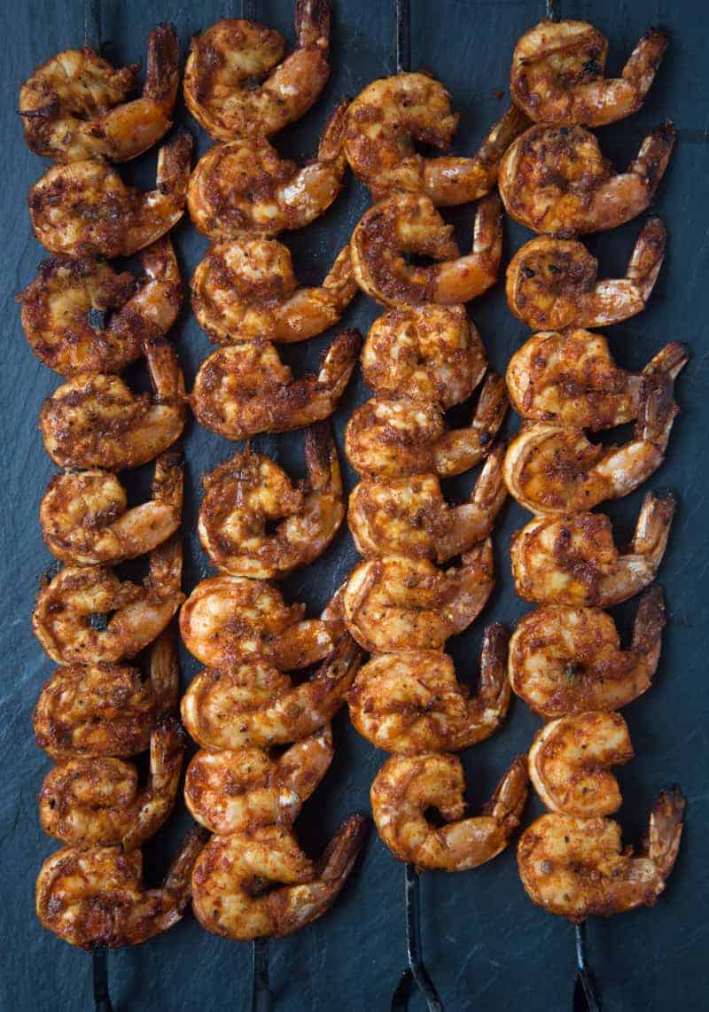 Grilled Chipotle Marinated Shrimp Skewers - Vindulge