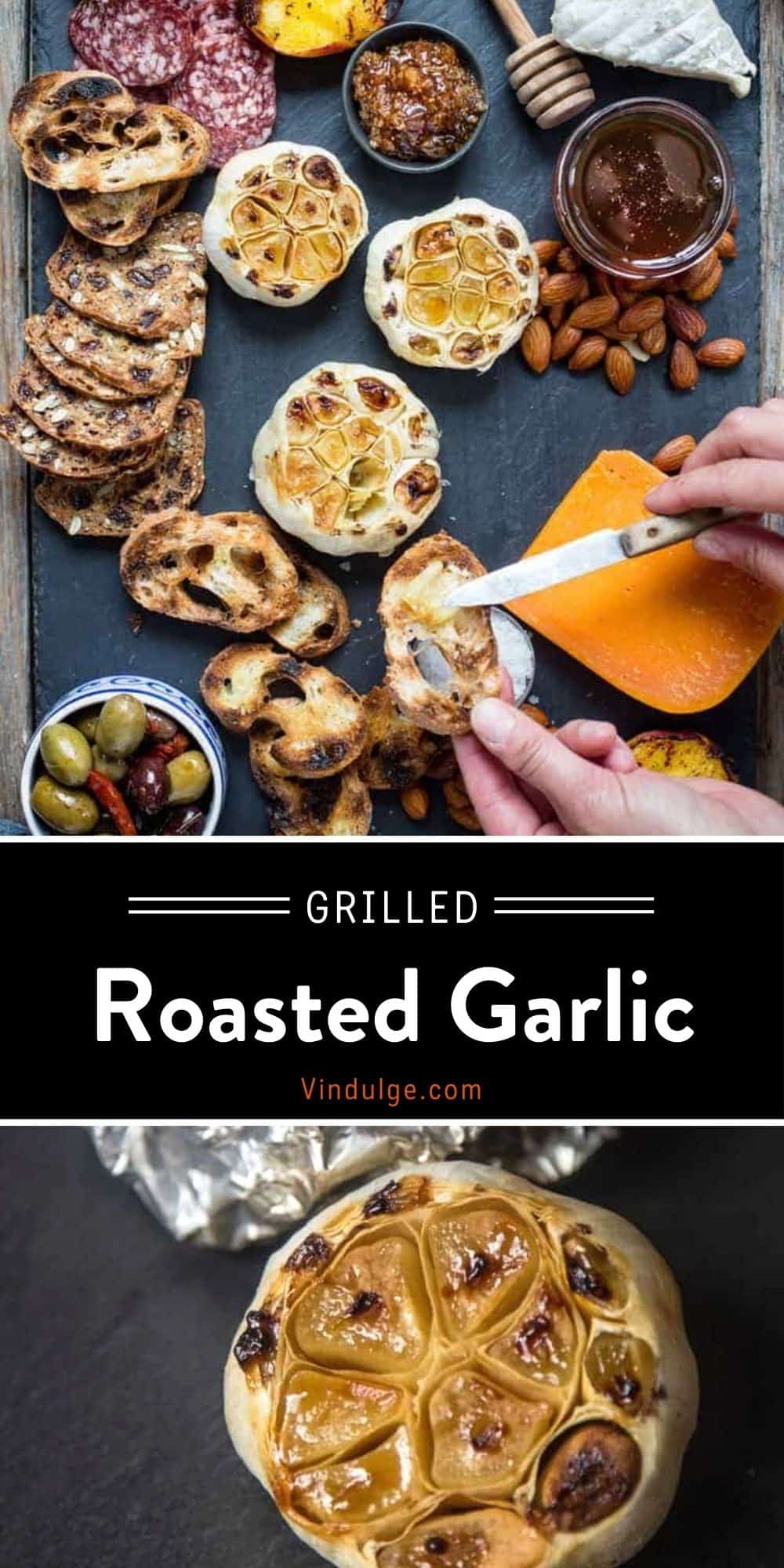 Roasted Garlic - How to roast garlic on The Grill! - Vindulge