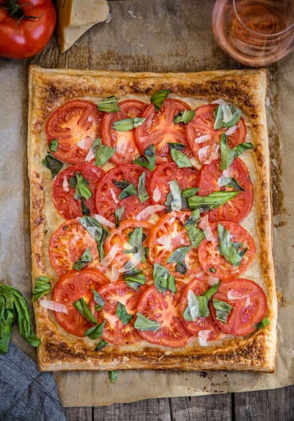 Easy Tomato Galette (made with puff pastry) - Vindulge