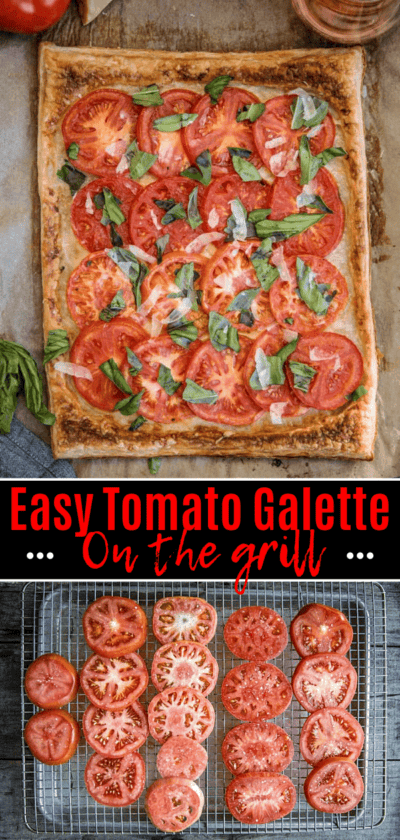 Easy Tomato Galette (made with puff pastry) - Vindulge