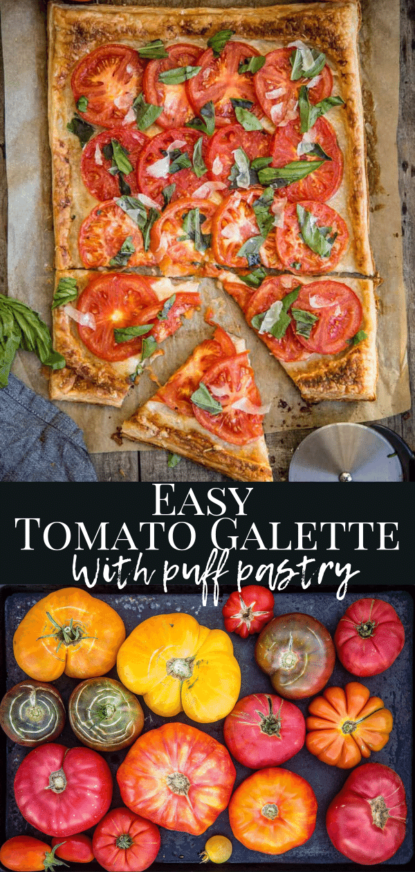 Easy Tomato Galette (made with puff pastry) - Vindulge