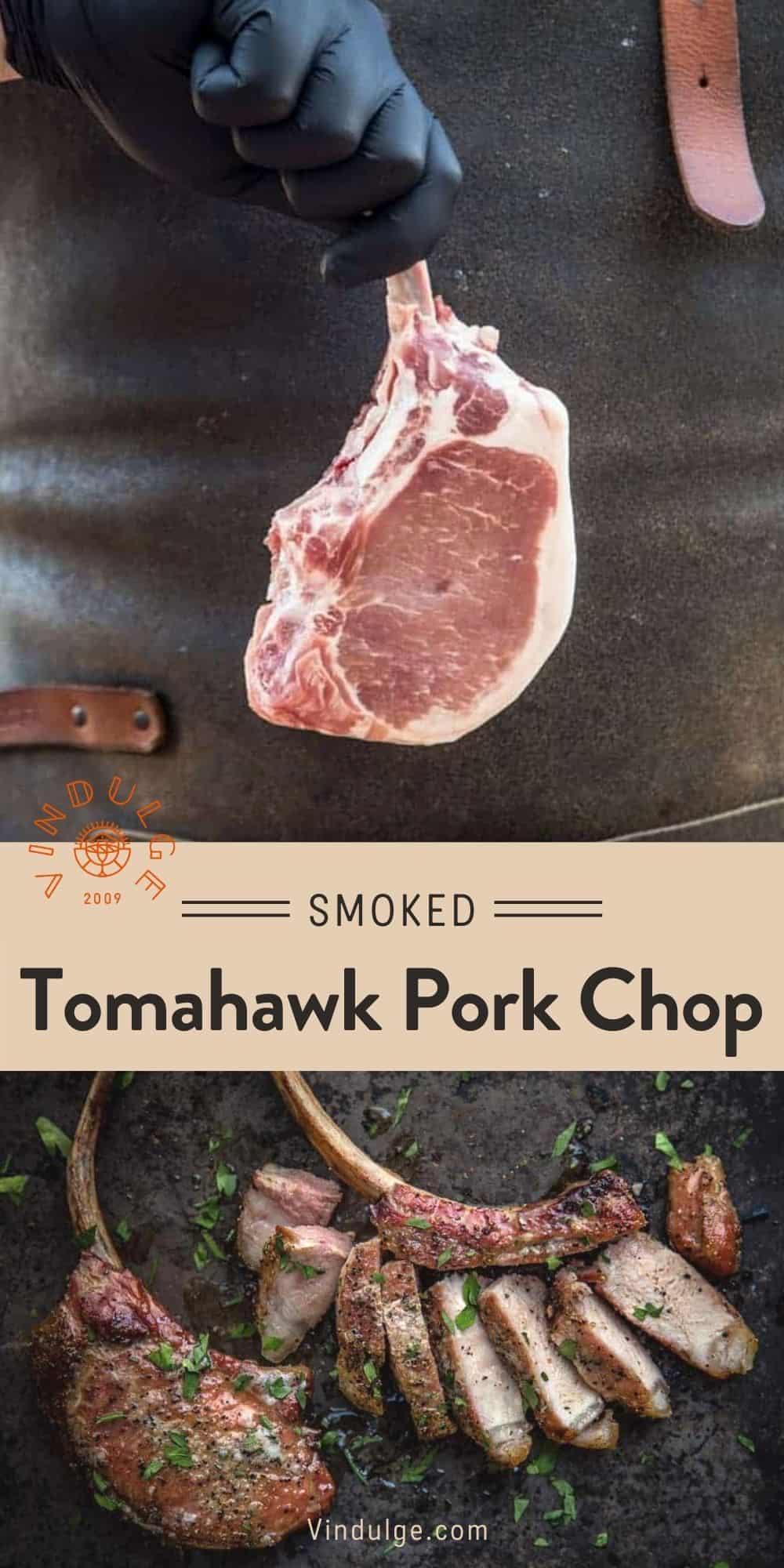 Tomahawk Pork Chops Reverse Seared Vindulge 9458