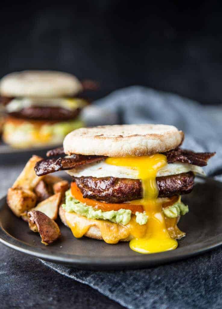 https://www.vindulge.com/wp-content/uploads/2019/10/Breakfast-Sandwich-with-Smoked-Sausage-and-Bacon-737x1024.jpg