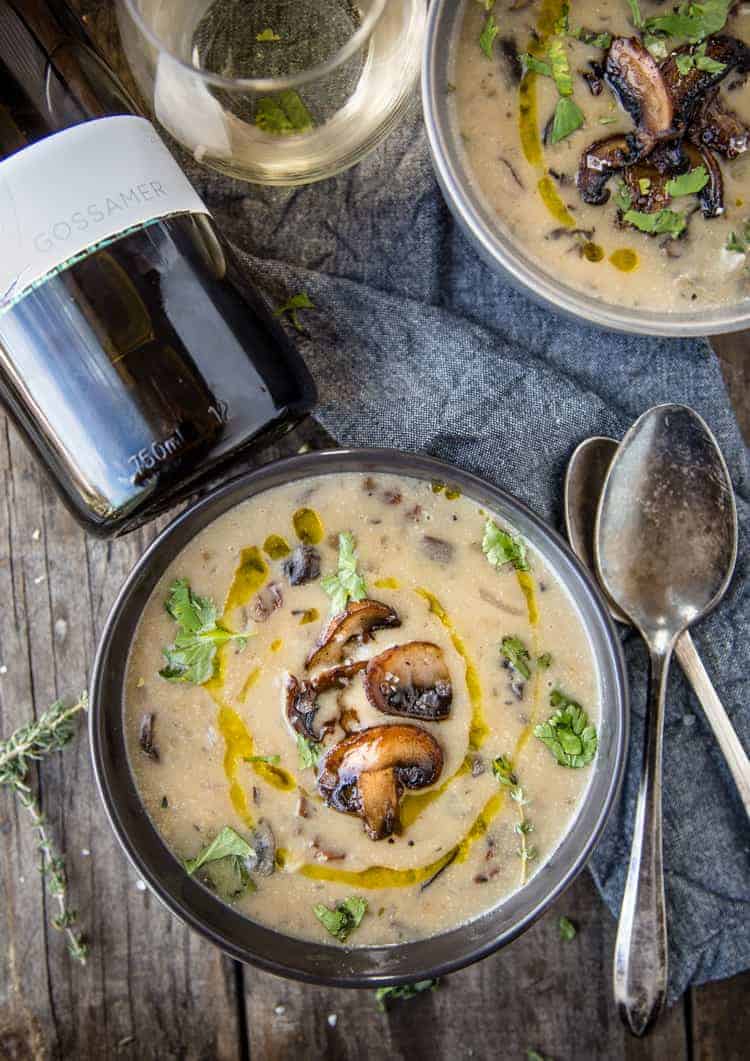 Wild Mushroom Soup With Sherry And Thyme Vindulge