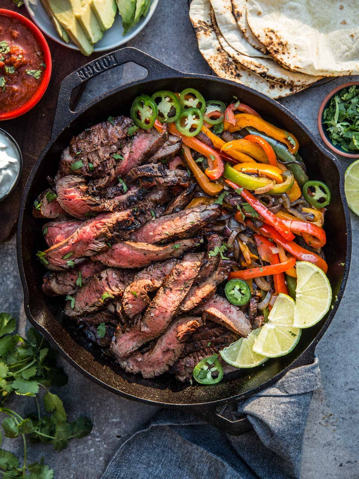 Grilled Flank Steak Fajitas Recipe image
