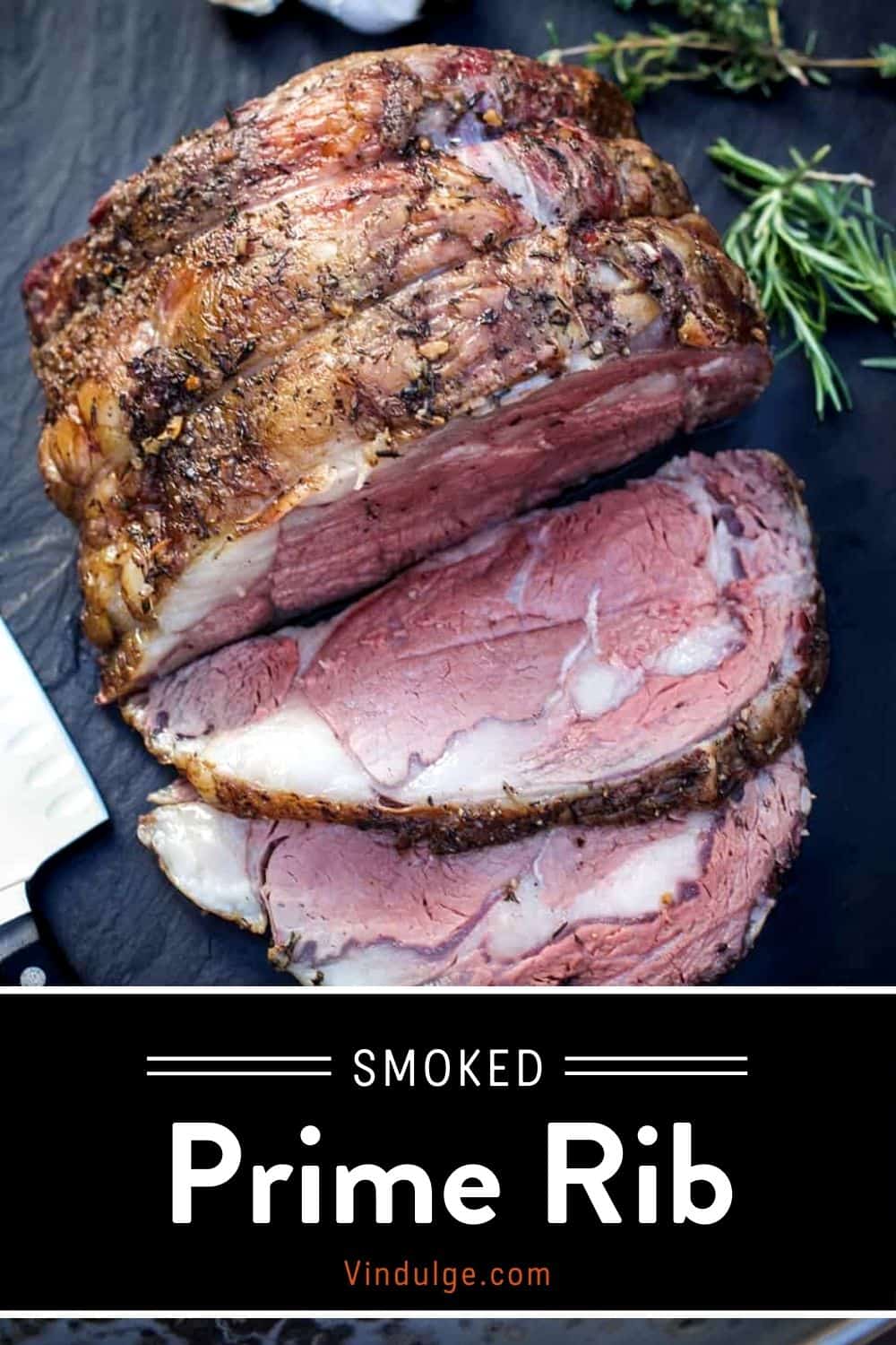 Smoked Prime Rib Pinterest Pin