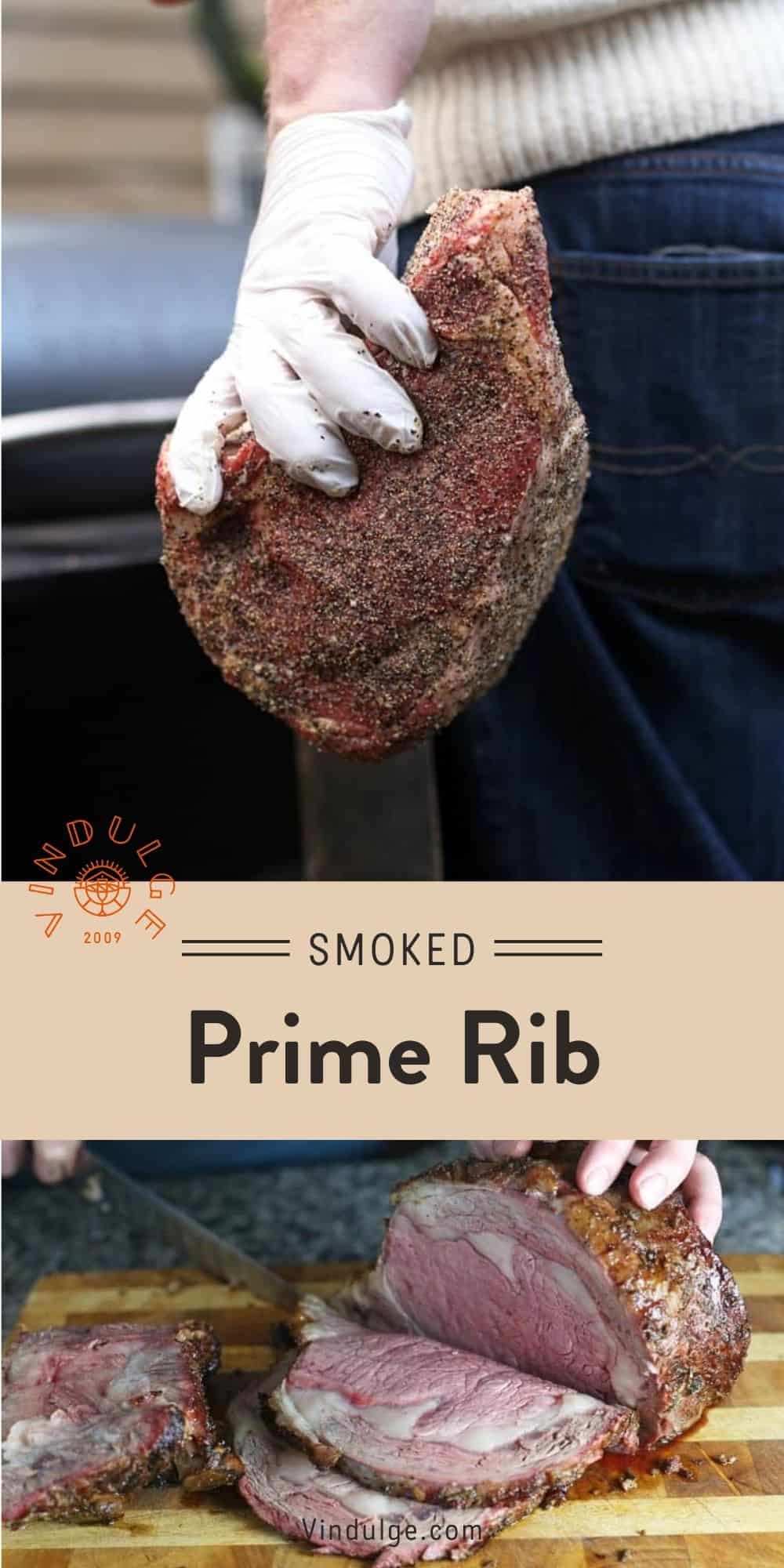 Smoked Prime Rib Pinterest Pin