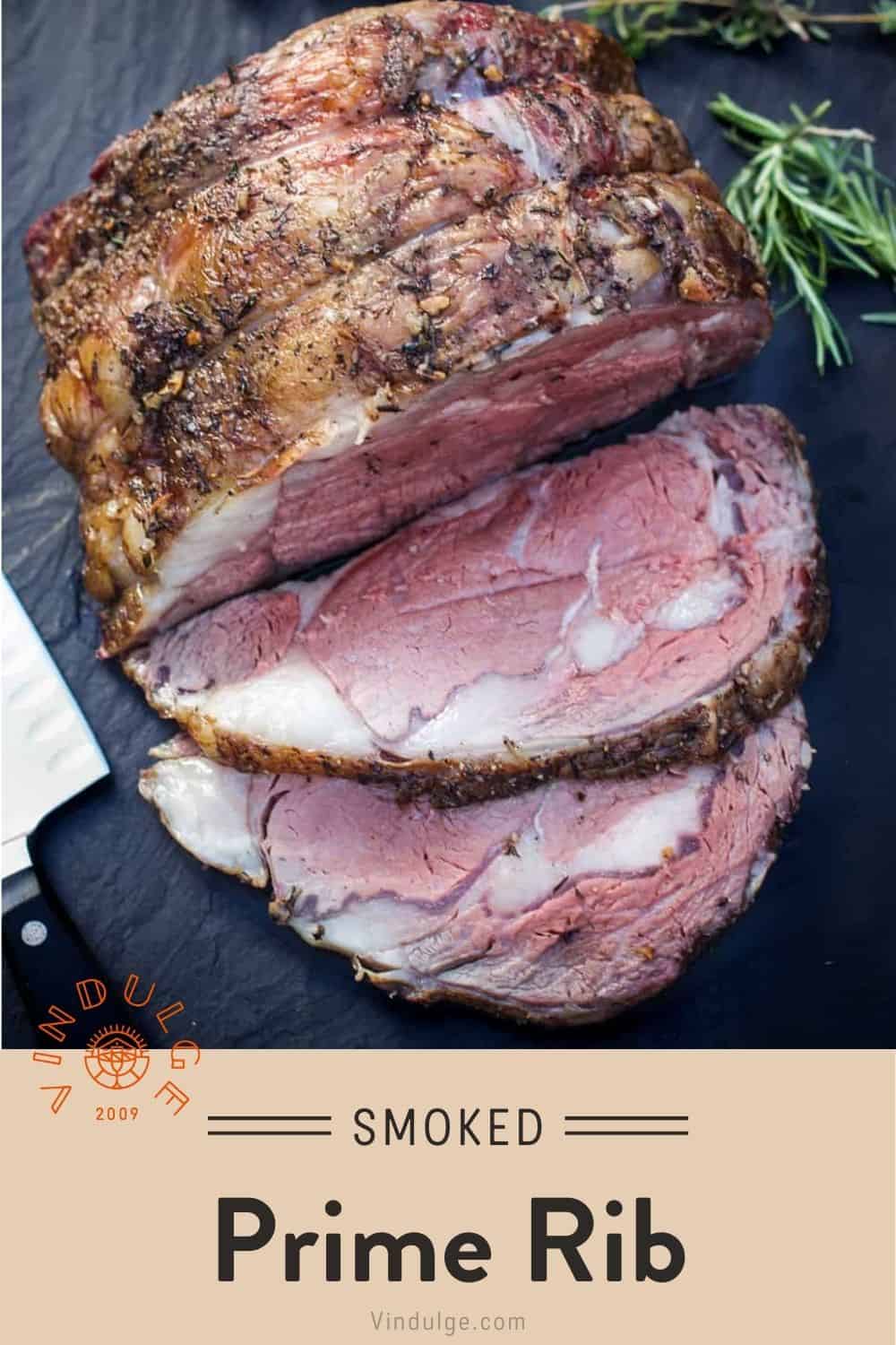 Smoked Prime Rib Pinterest Pin