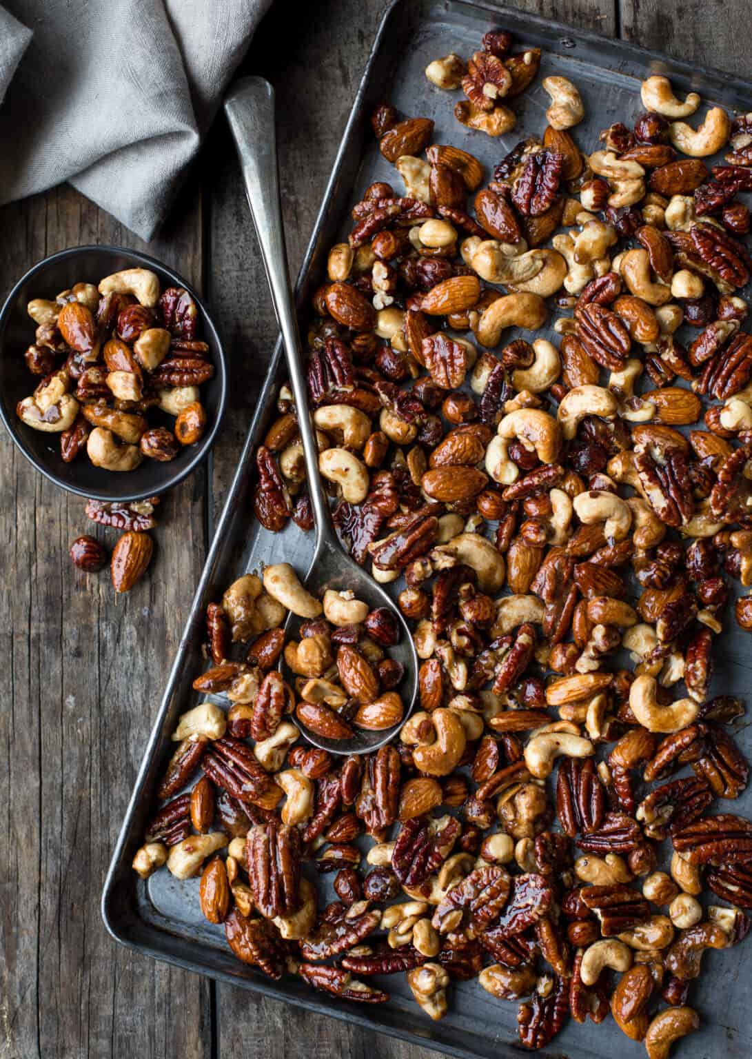 Smoked Candied Nuts with Bourbon and Sugar Glaze Vindulge