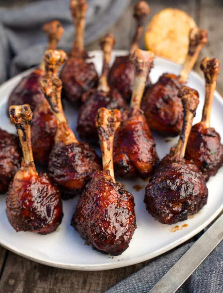 Grilled Chicken Lollipops With Spicy BBQ Glaze - Vindulge