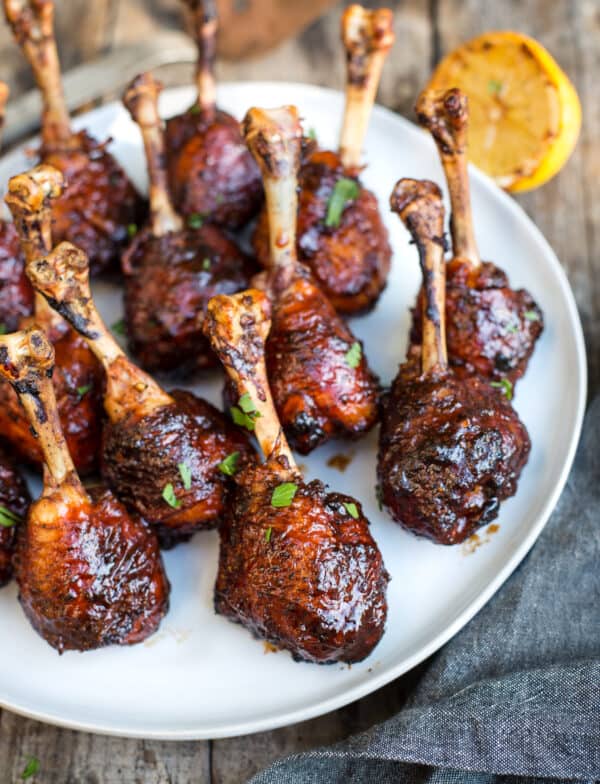 Grilled Chicken Lollipops With Spicy BBQ Glaze - Vindulge