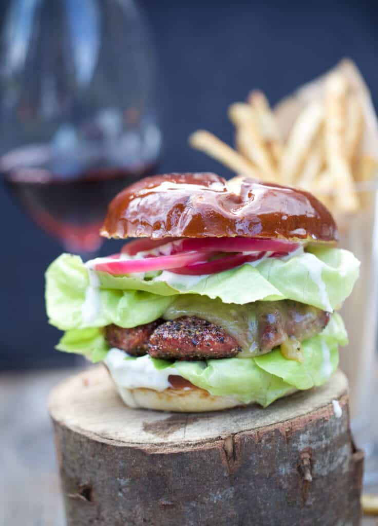 Smoked Lamb Burgers With Rosemary Aioli And Pickled Onions Vindulge