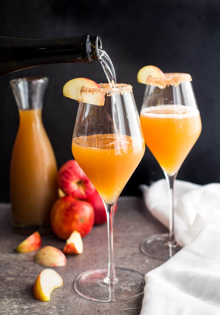 Apple Cider Mimosa - The Perfect Apple Cider Cocktail - Vindulge