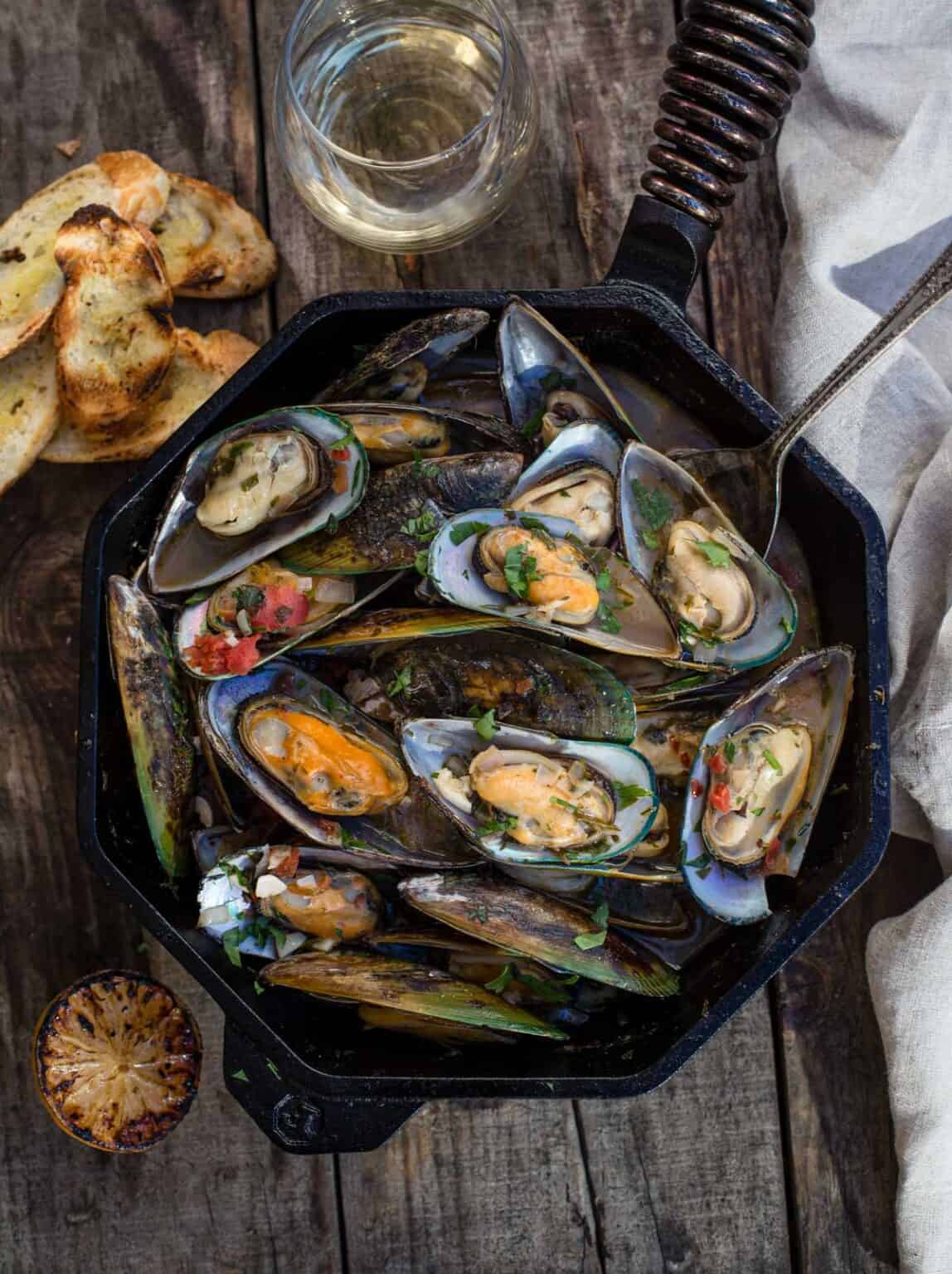 Grilled Mussels With White Wine Vindulge 