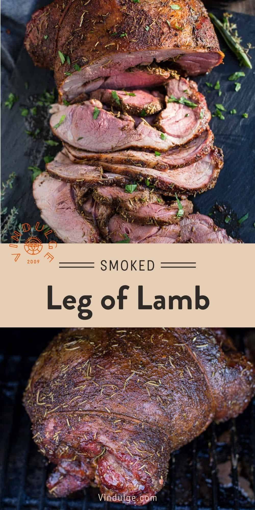 Smoked Boneless Leg of Lamb with Herb Rub - Vindulge