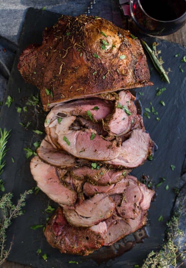 Smoked Boneless Leg of Lamb with Herb Rub - Vindulge