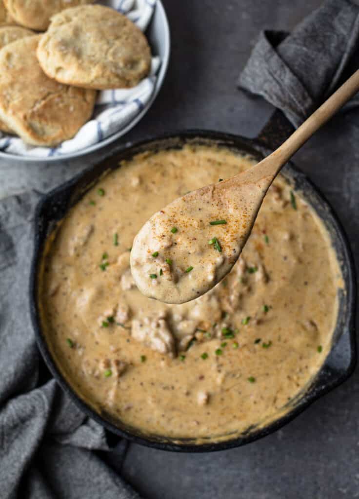 Smoked Sausage Gravy (for Biscuits) - Vindulge