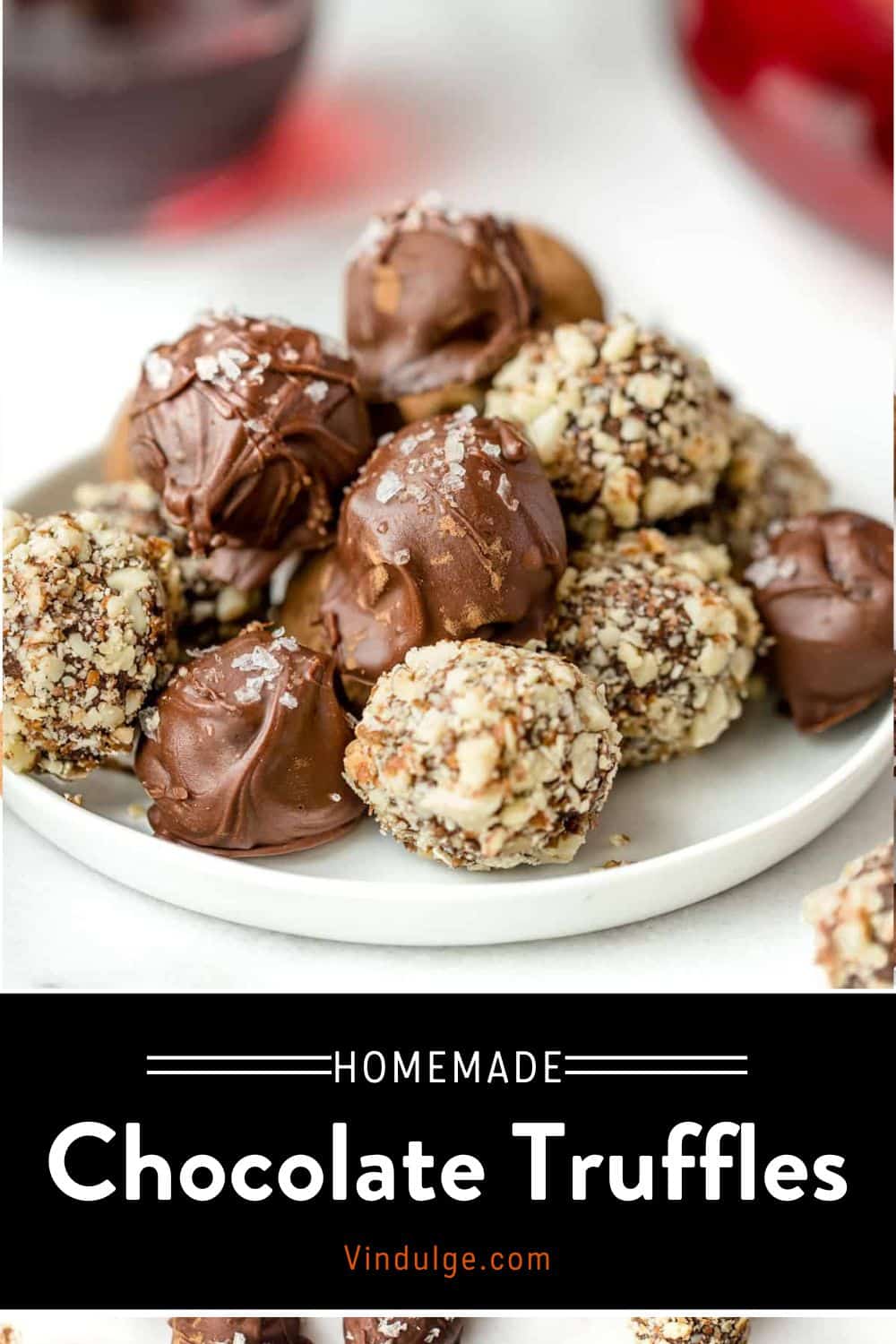 Chocolate Truffles with Red Wine - Vindulge