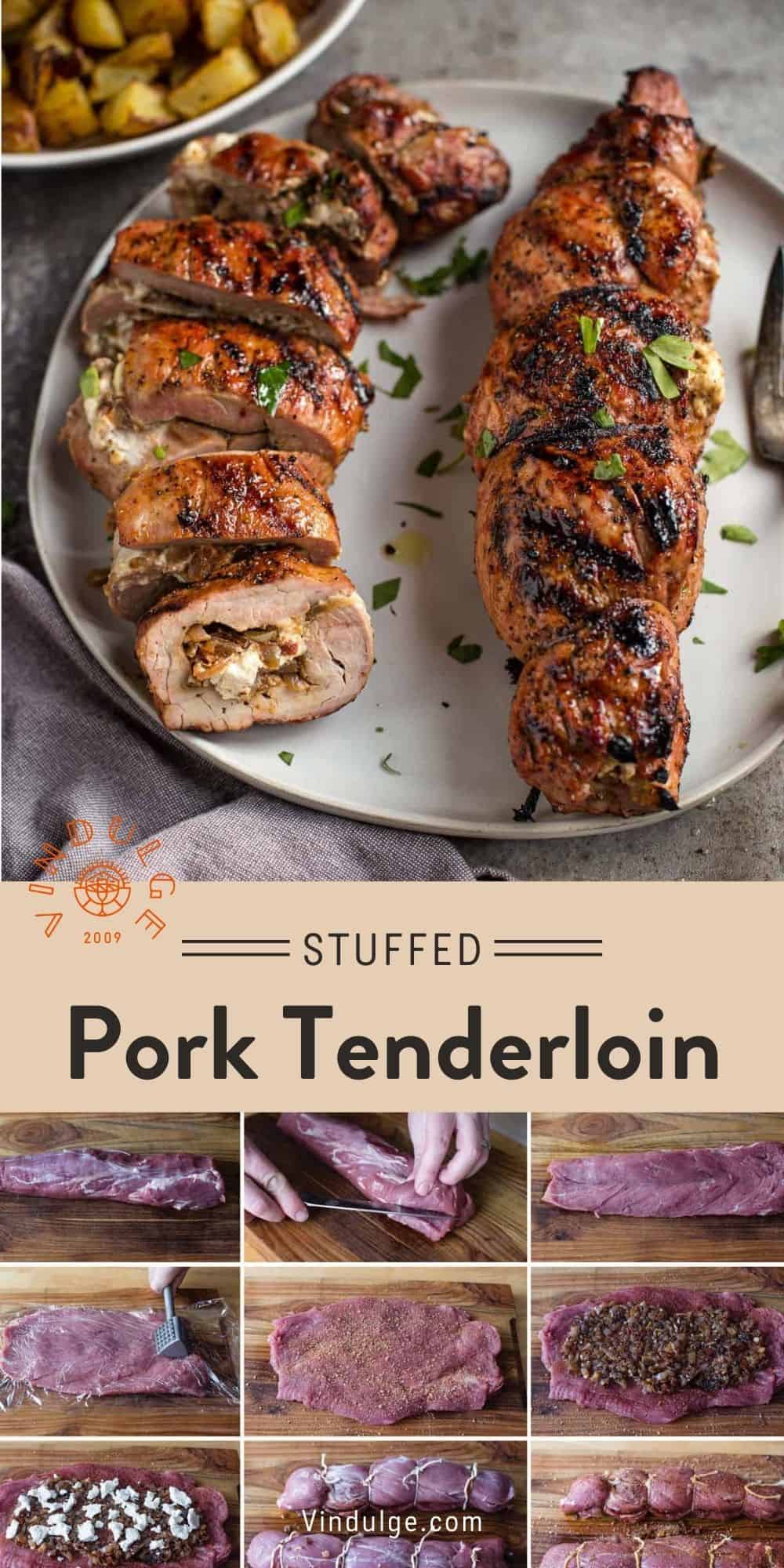 Stuffed Pork Tenderloin Pinterest Pin