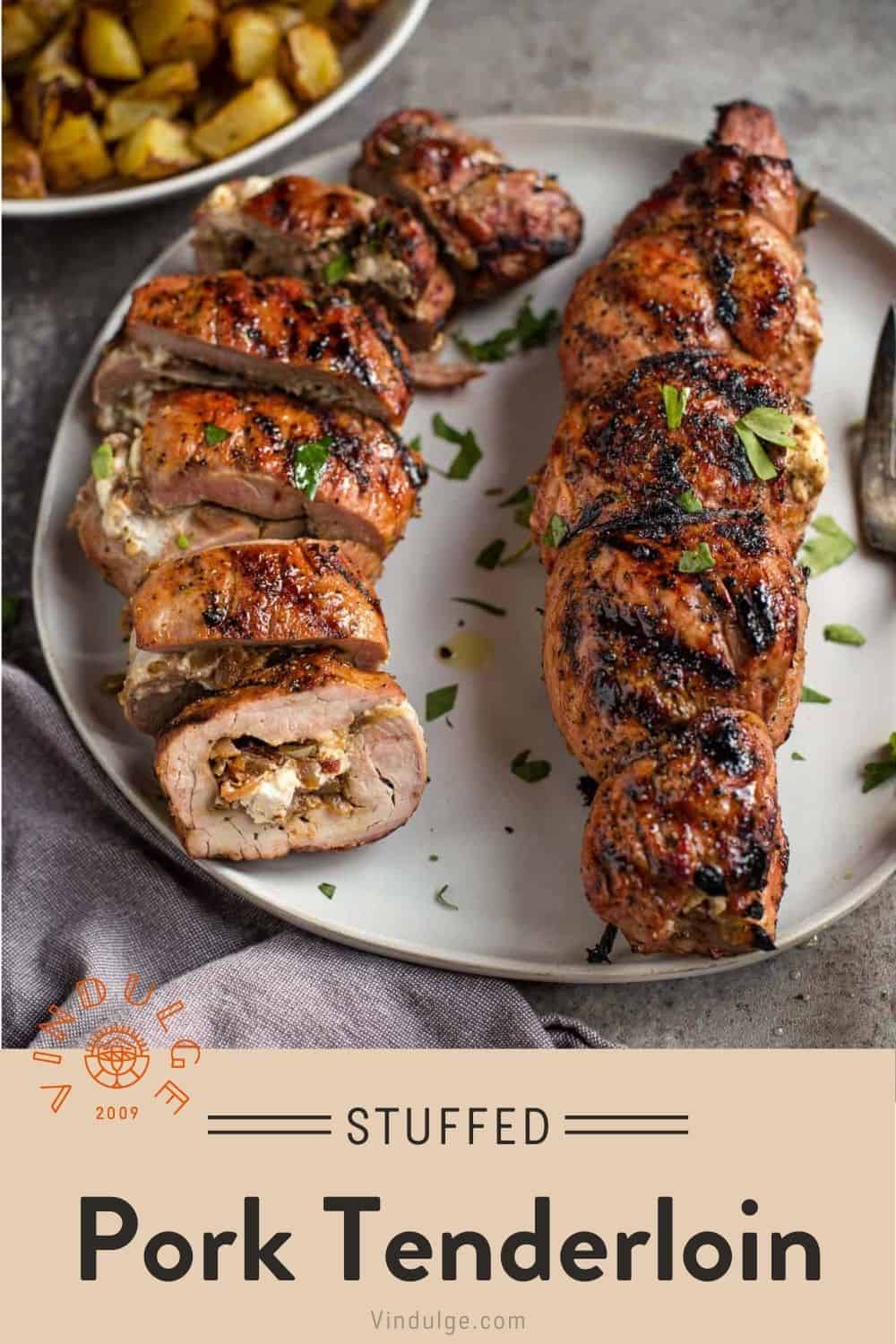 Stuffed Pork Tenderloin Pinterest Pin