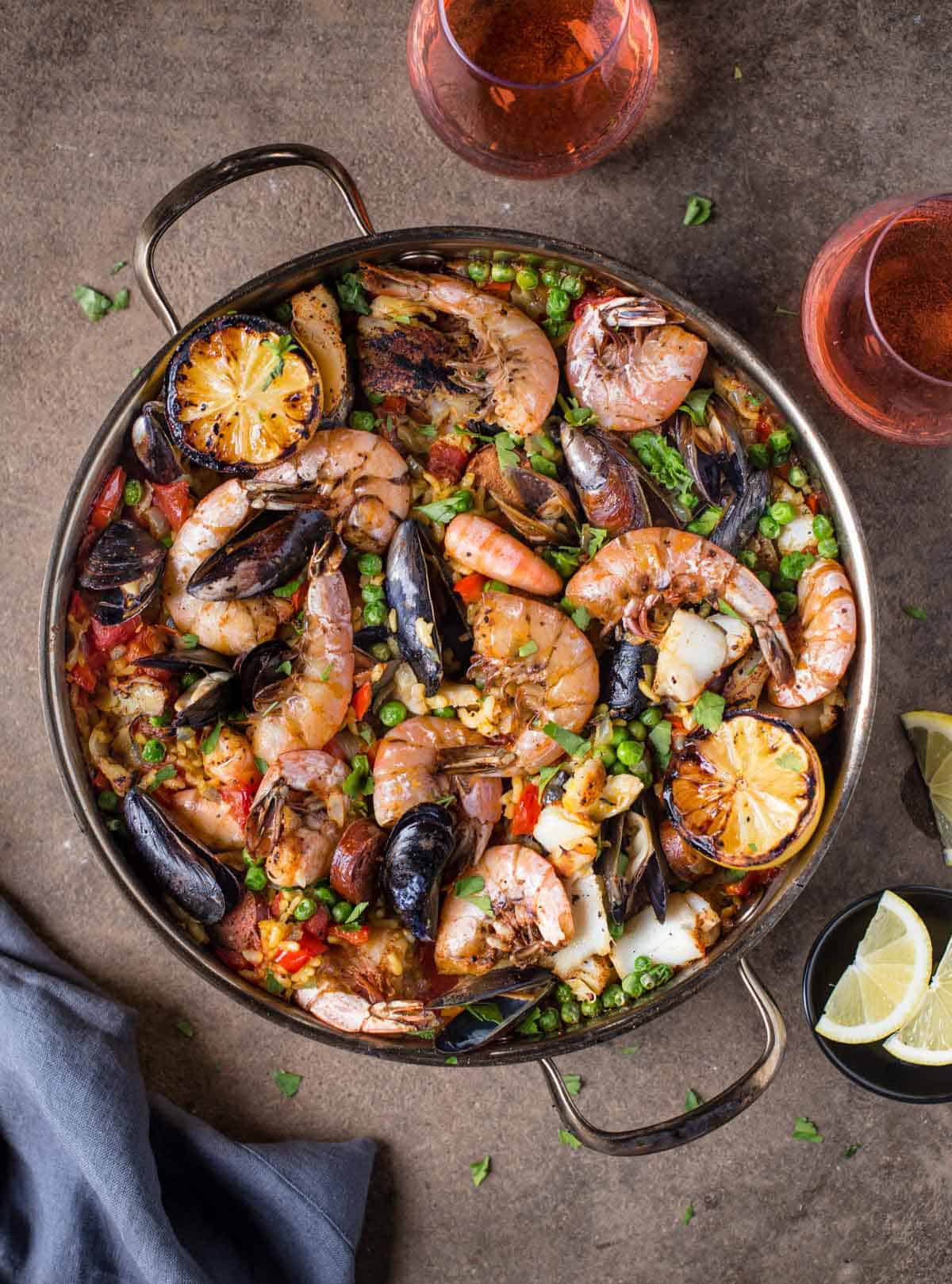 Seafood Paella (On The Grill) - Vindulge