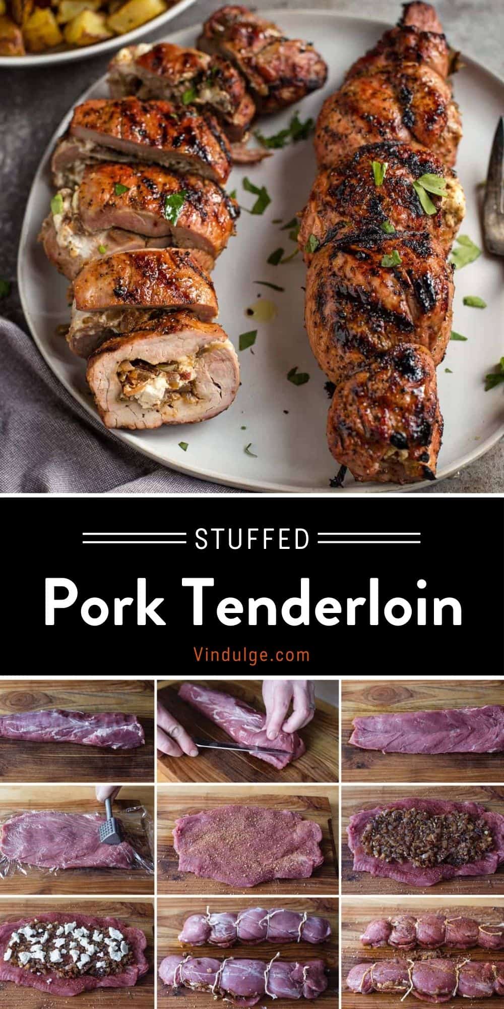 Stuffed Pork Tenderloin Pinterest Pin