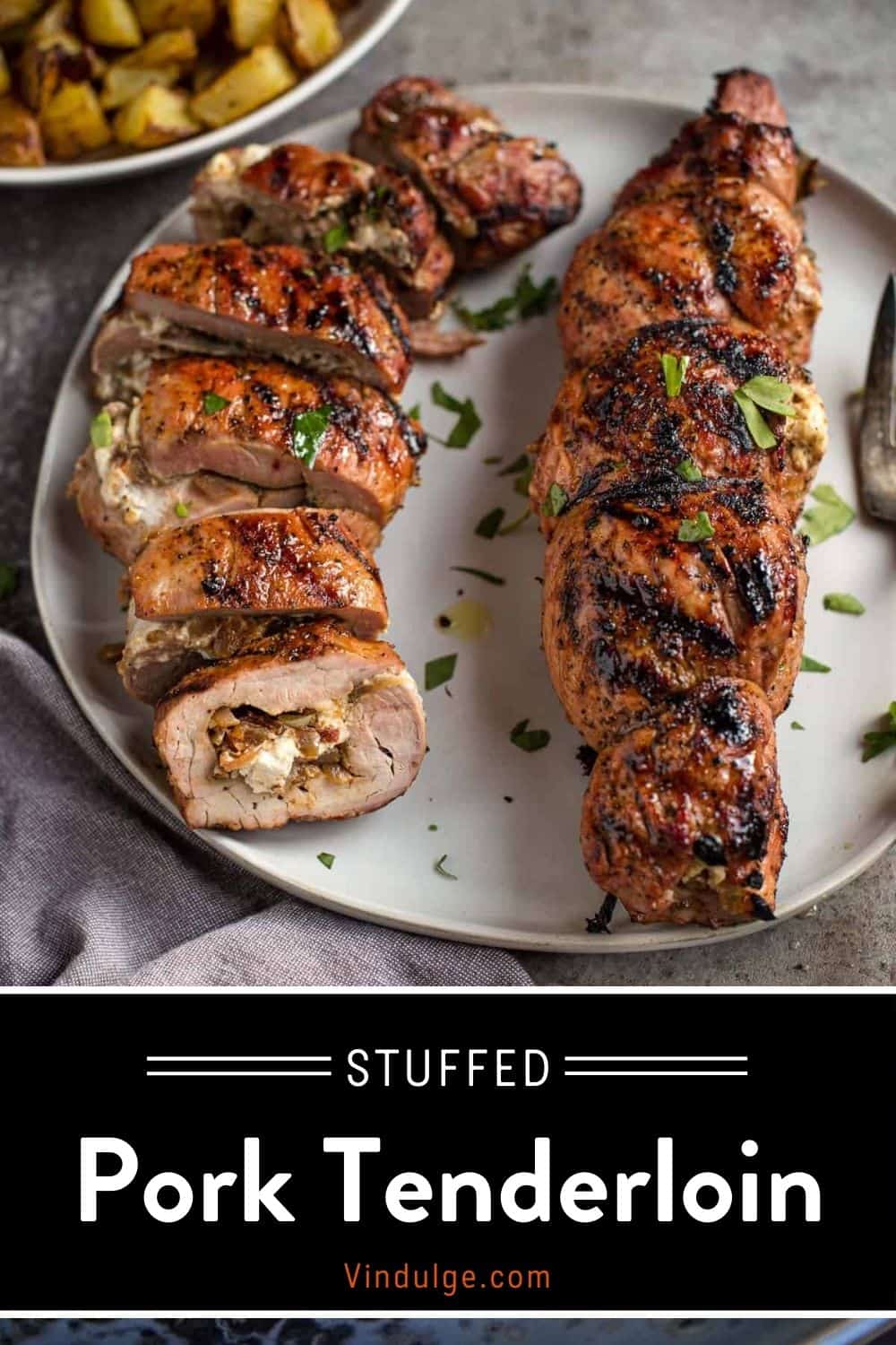 Stuffed Pork Tenderloin Pinterest Pin