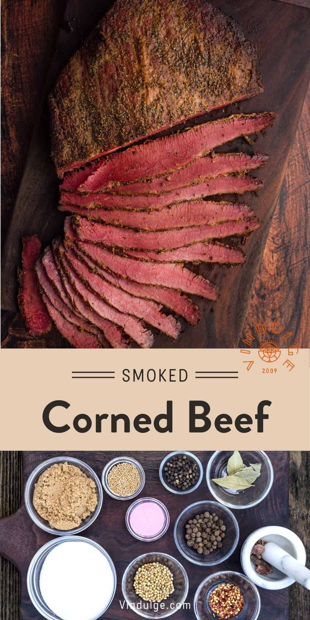 Smoked Corned Beef Pinterest Pin