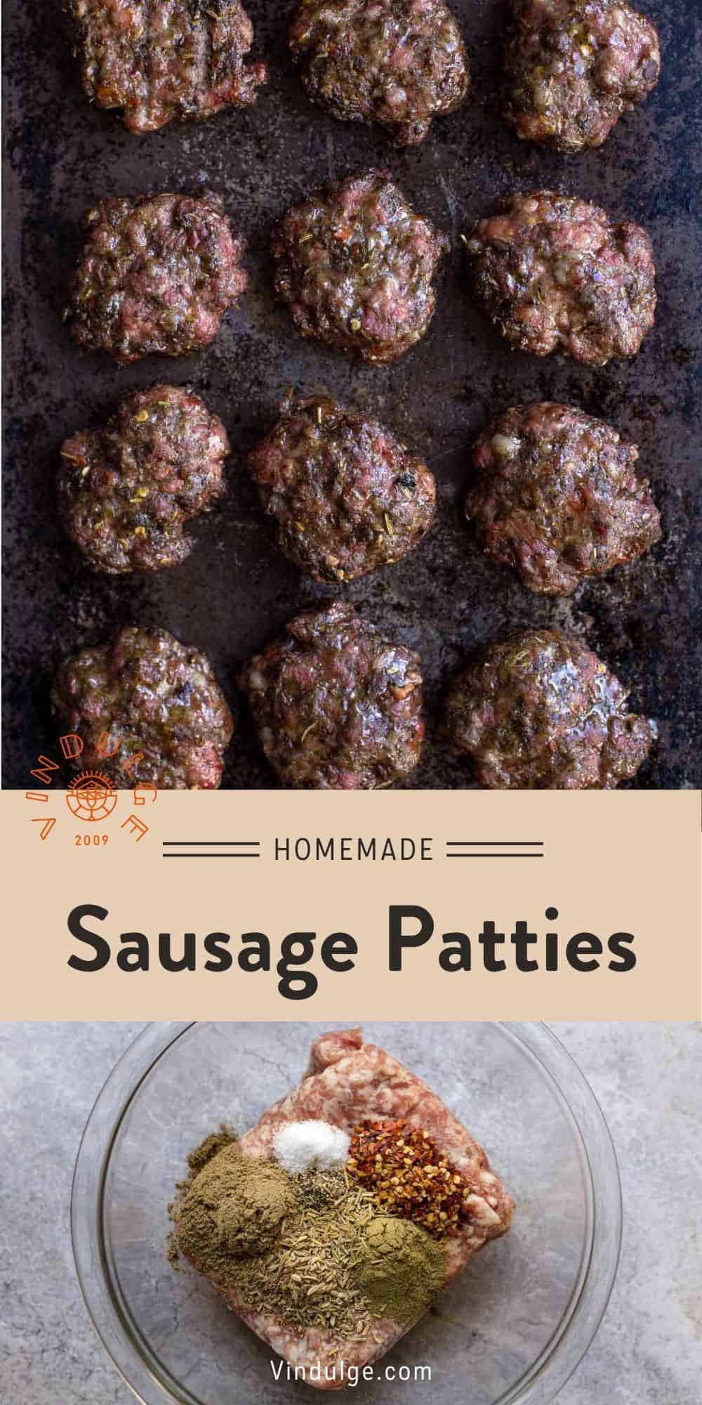 Breakfast Sausage Patties Pinterest Pin