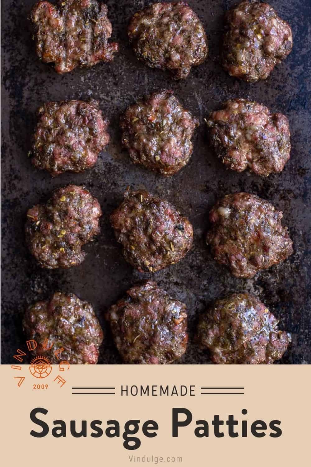 Breakfast Sausage Patties Pinterest Pin