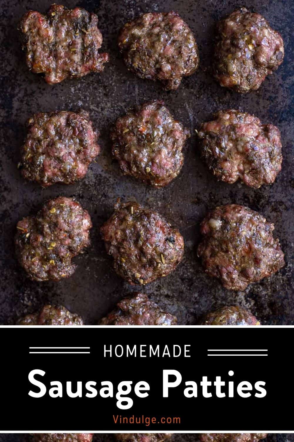 Breakfast Sausage Patties Pinterest Pin