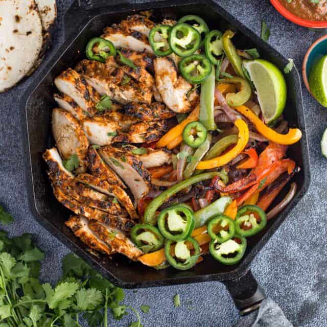 Grilled Chicken Fajitas with Chipotle Marinade - Vindulge