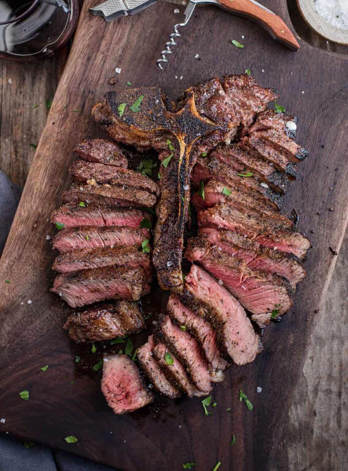 Grilled Porterhouse Steak - Reverse Seared - Vindulge