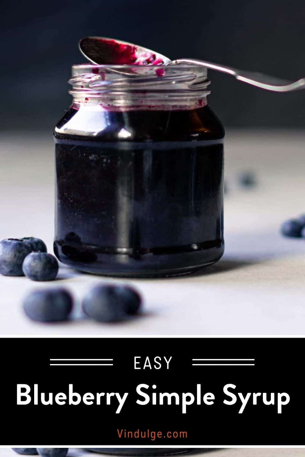 Blueberry Simple Syrup for Cocktails - Vindulge