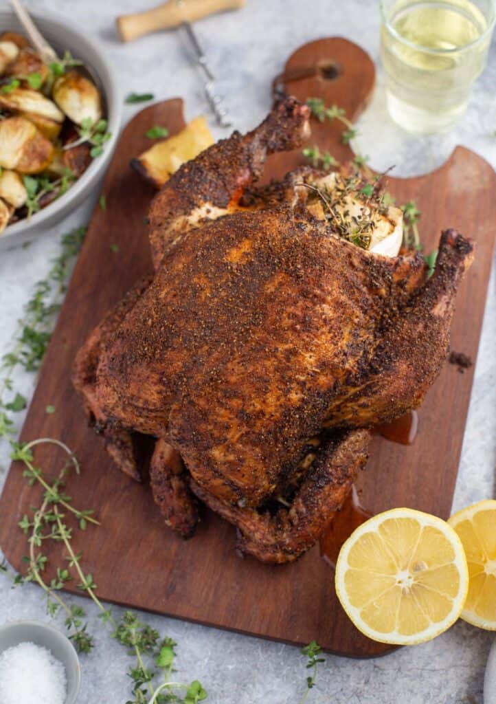 Pellet Grill Whole Chicken Roast Vindulge