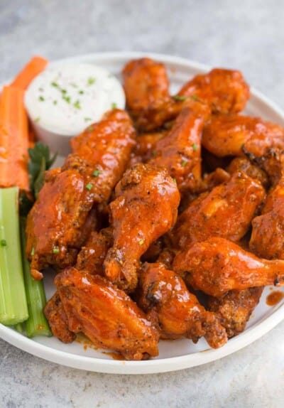 Grilled Buffalo Chicken Wings (with Crispy Skin) - Vindulge