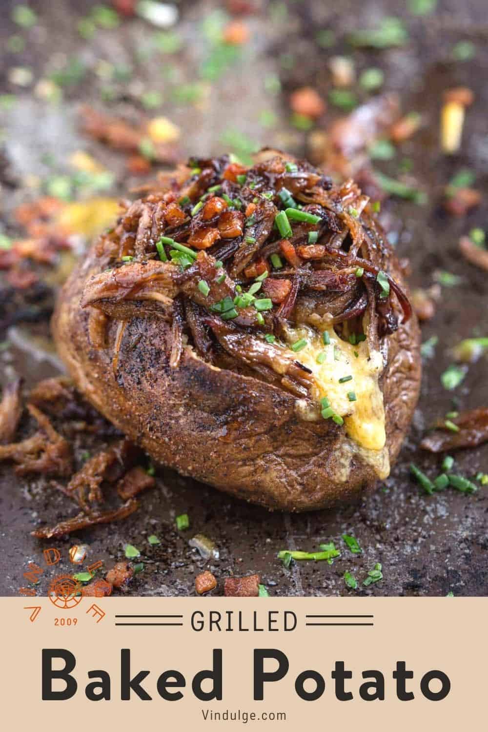 Grilled Baked Potato - Vindulge