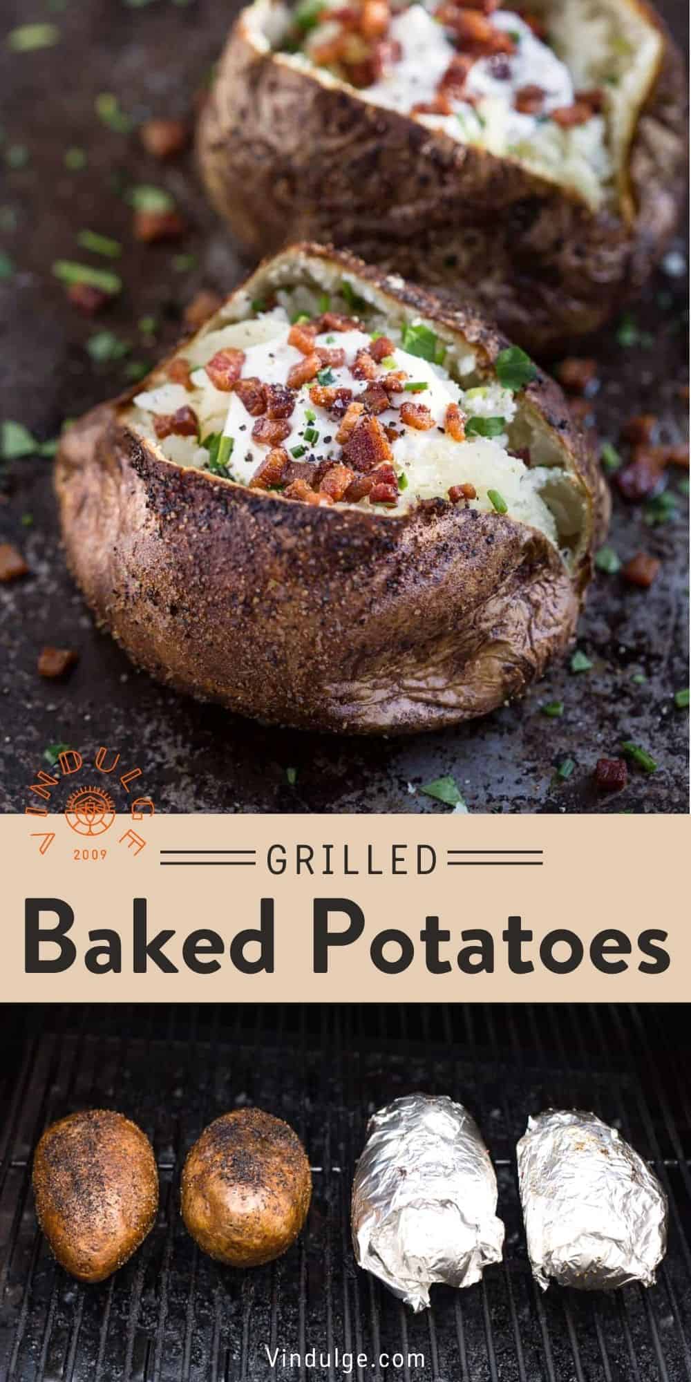 Grilled Baked Potato - Vindulge