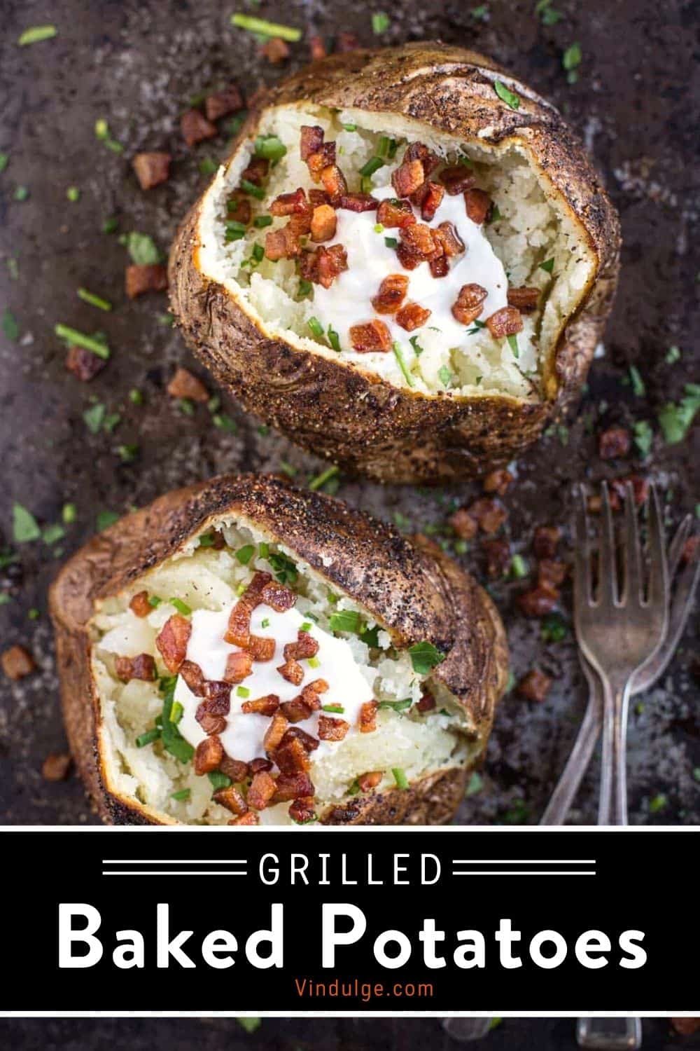 Grilled Baked Potato - Vindulge