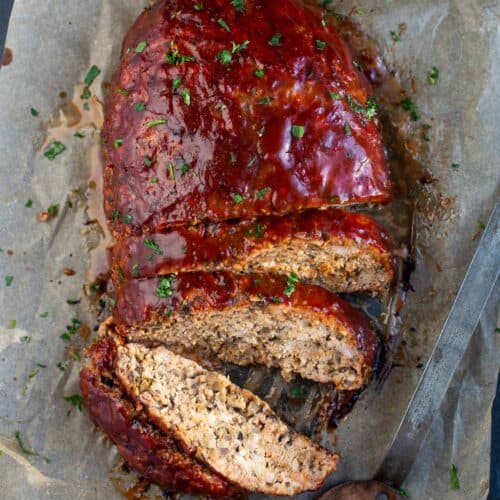 The BEST Glazed Ground Turkey Meatloaf Recipe