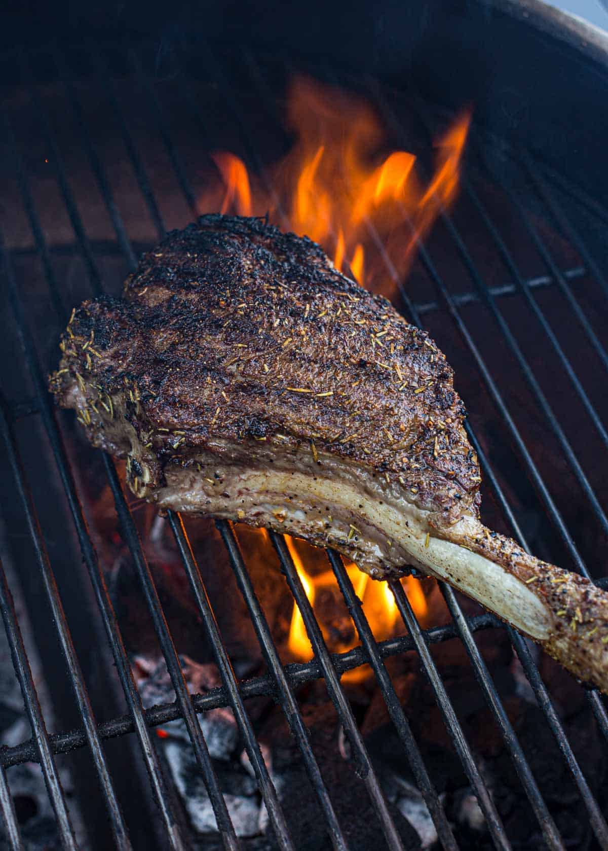 Grilled Tomahawk Ribeye Steak