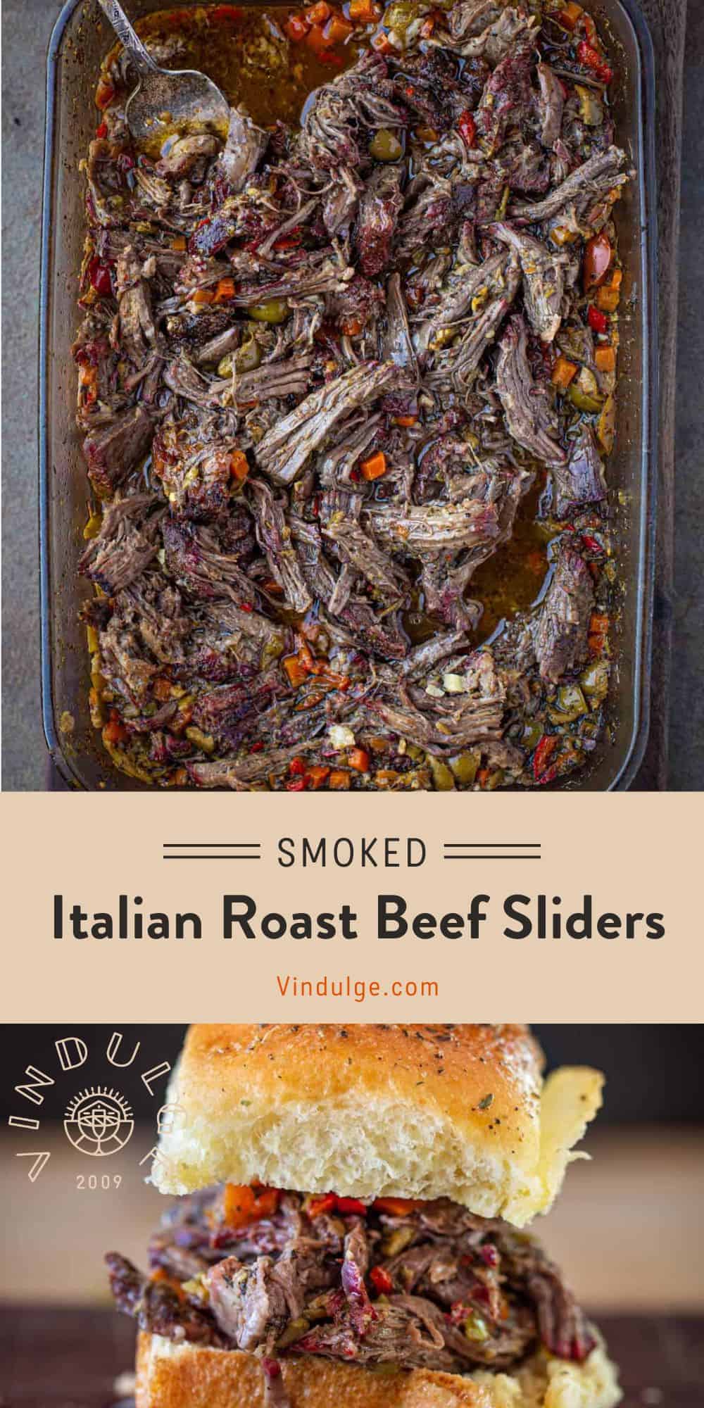 Easy Smoked Italian Roast Beef Sliders Recipe - Vindulge