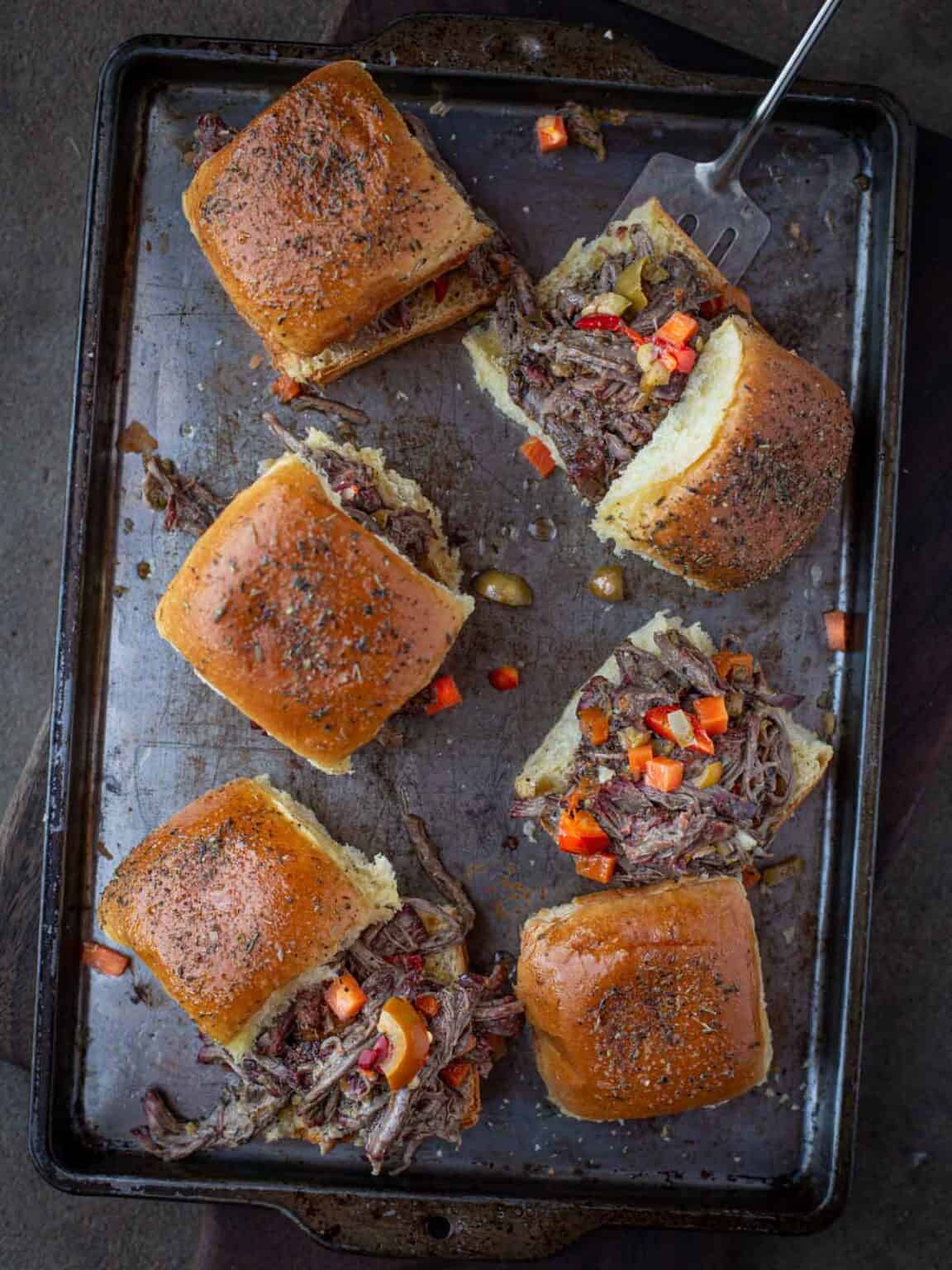 Easy Smoked Italian Roast Beef Sliders Recipe - Vindulge